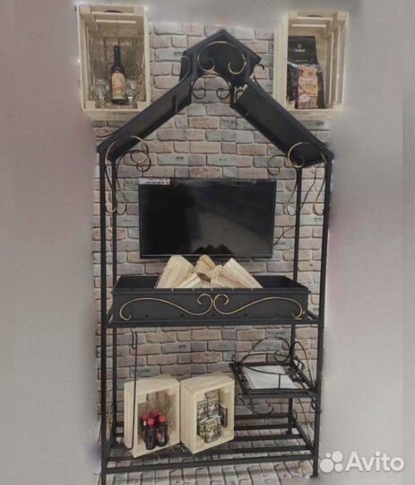 Мангал с печью под казан