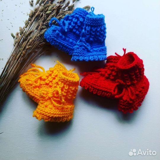 Носки детские вязаные