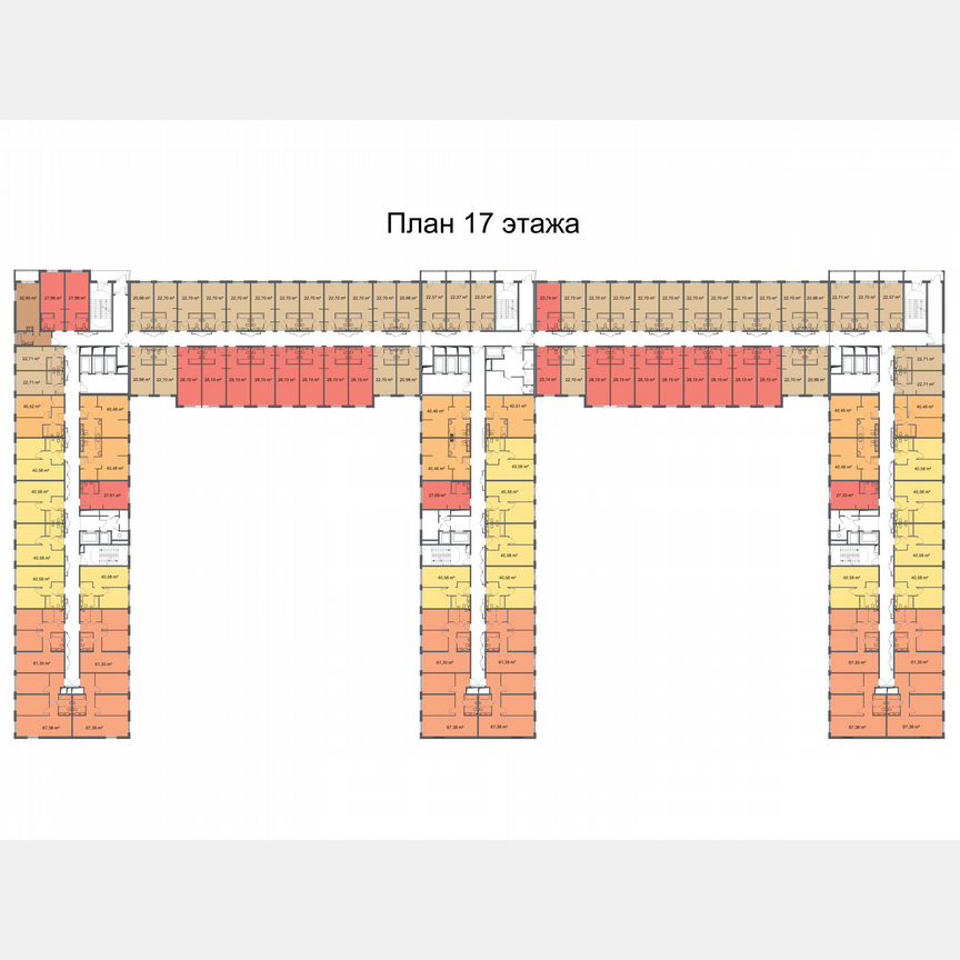 Апартаменты-студия, 23,2 м², 19/24 эт.