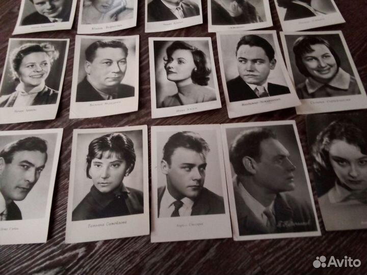 Артисты советского кино открытки