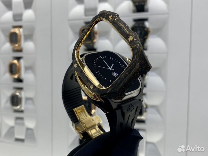 Корпус для Apple Watch rsciii49 Gold Carbon
