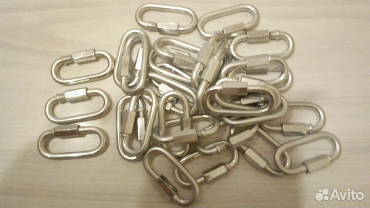 Карабинчик для ошейника Нержавейка 10шт