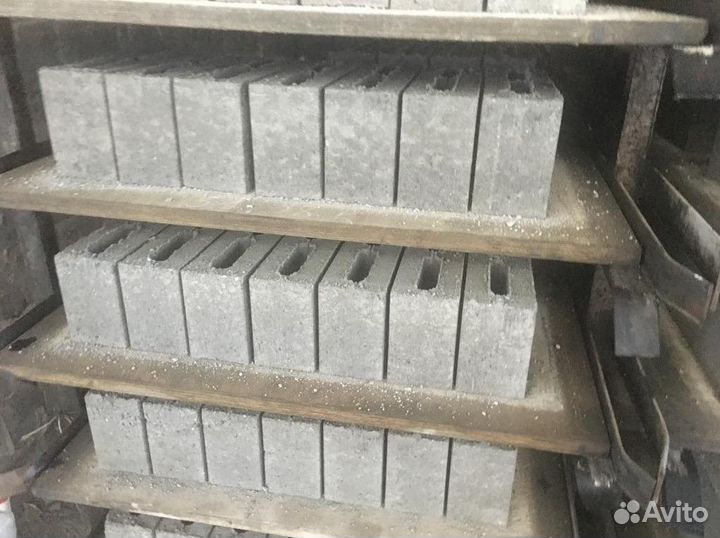 Пустотелый полублок пщс (шлакоблок) М50