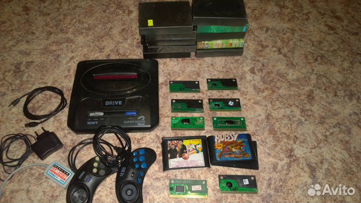 Sega Mega Drive 2 (+картриджи) не рабочие