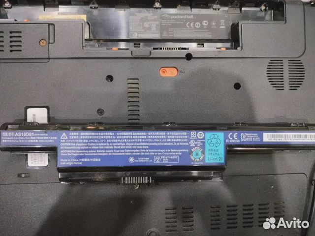 Ноутбук на запчасти packard bell