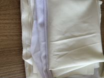 Остатки белой молочной костюмной ткани