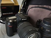 Фотоаппарат nikon d90+sigma 18-300/sigma50 1.4