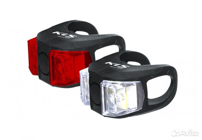 Фонари комплект Kellys twins чёрный NKE924