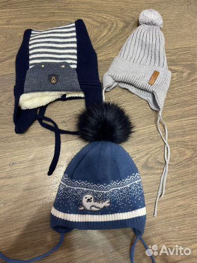 Шапка детская на мальчика зимняя