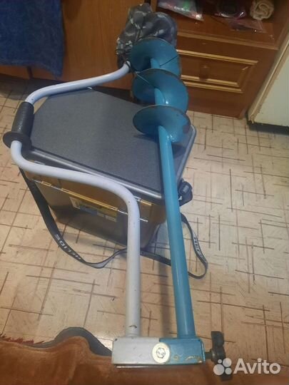 Бур для зимней рыбалки 130/Рыбаловный ящик