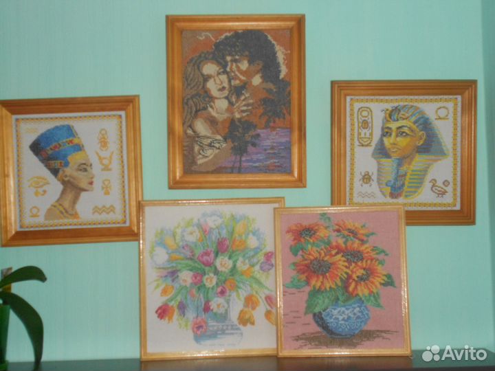 Картины, вышитые крестиком