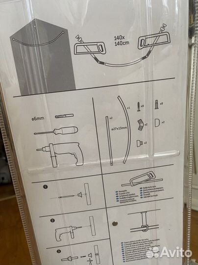 Штанга для шторки в ванную