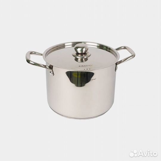 Кастрюля нерж. титан 6,4л d22см Катунь