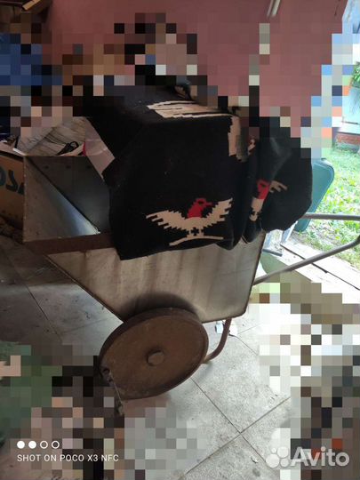 Тачка двухколесная нержавейка