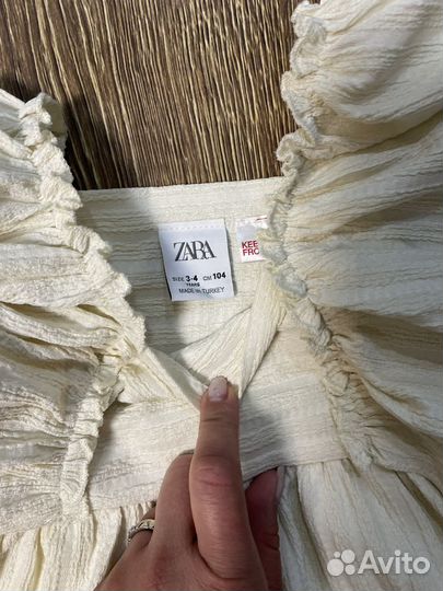 Платье для девочки zara 104 110
