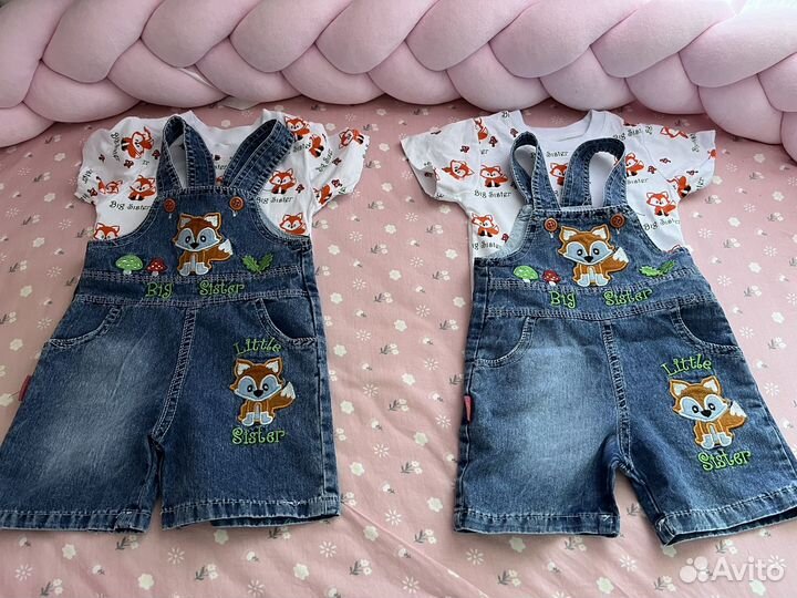 Джинсовый комбинезон новый