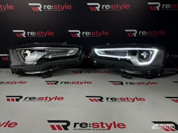 Фары Mitsubishi Lancer / Galant 06-16г Темные