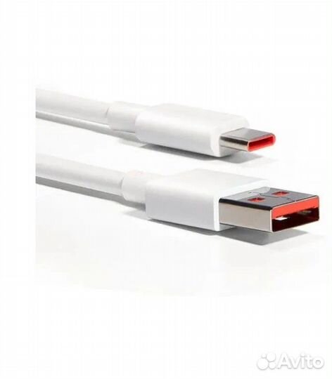 Дата-кабель Xiaomi 6A USB-A-Type-C 1м