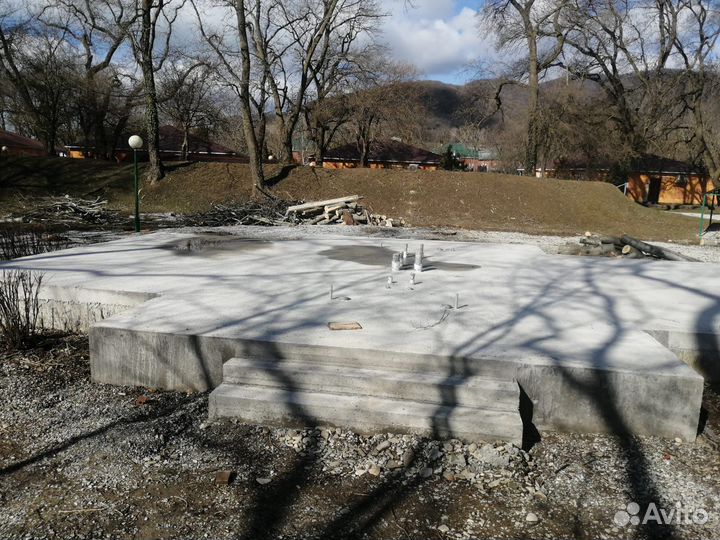 Монолитные работы, фундаменты