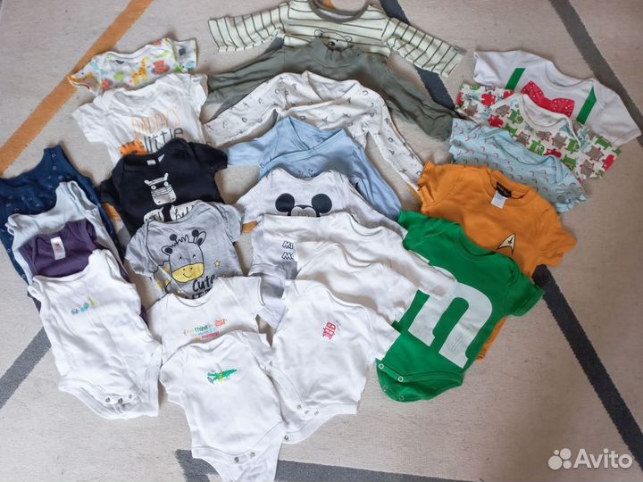 Одежда на мальчика пакетом от рождения до года