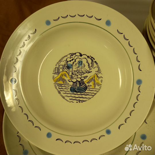 Тарелки винтажные большие новые