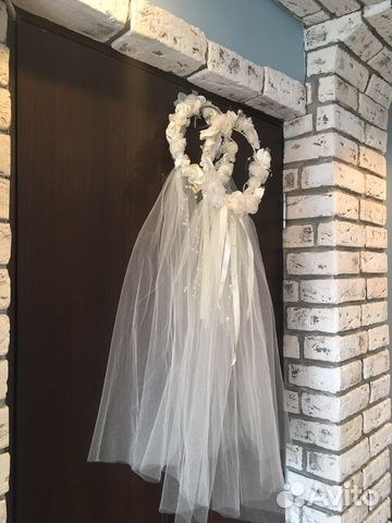 Венок с фатином на голову