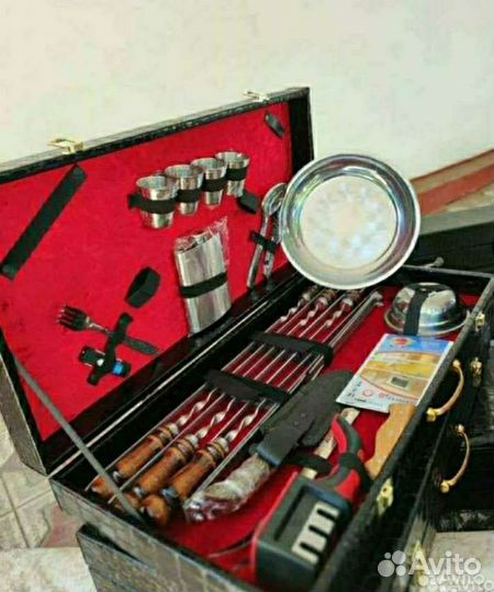 Подарочный набор шампуров в кейсе