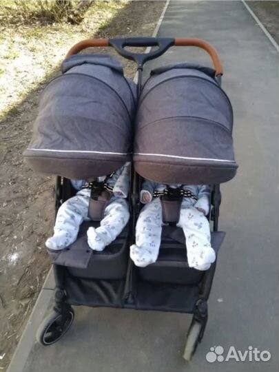 Коляска для двойни carrello connect
