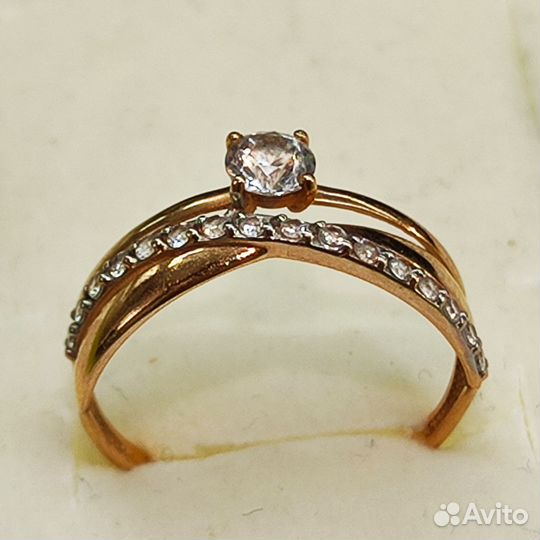 Кольцо золотое (арт 125878) Д15