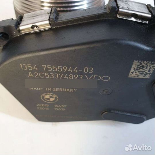 Дроссельная заслонка 7555944 BMW 7 F01/F02 4.4 Бен