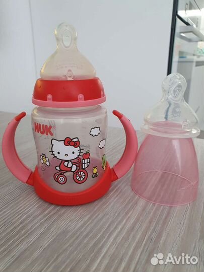 Бутылочки Nuk, поильник Happy Baby