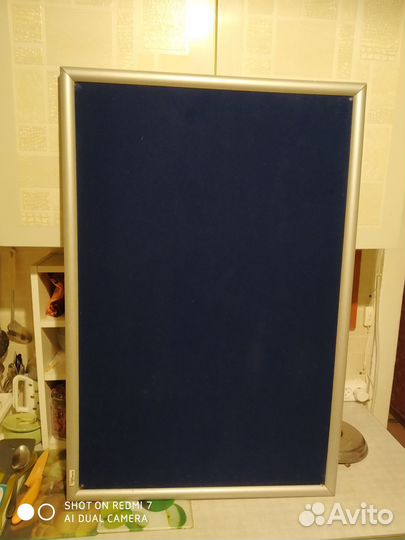 Доска для заметок и объявлений 90х60 см