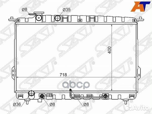Радиатор Hyundai Sonata 98-13 / Kia Optima 00-0