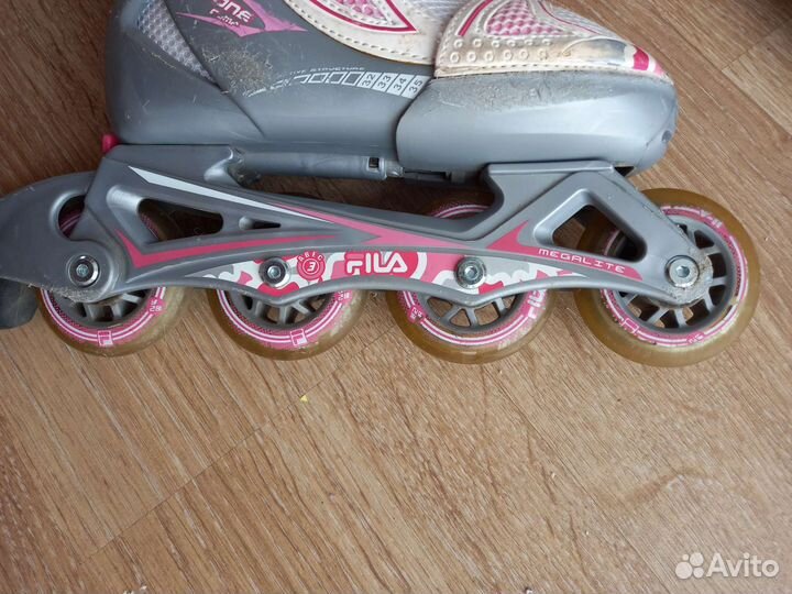 Ролики детские fila x-one 32-35 и защитный шлем