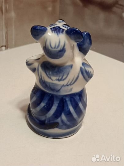 Гжель, мышка 