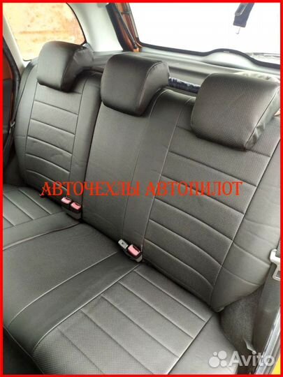 Чехлы Автопилот LADA Kalina из экокожи чёрные