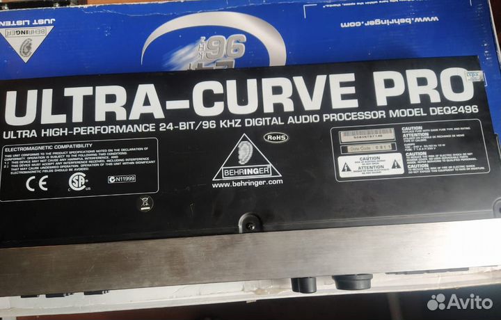 Эквалайзер behringer ultra-curve PRO DEQ2496