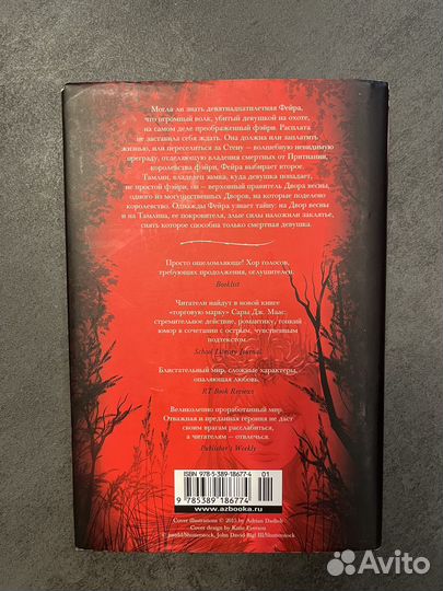 Книга Сара Дж Маас Королевство шипов и роз