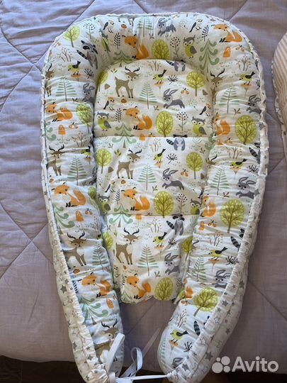 Кокон гнездышко матрасик для новорожденных