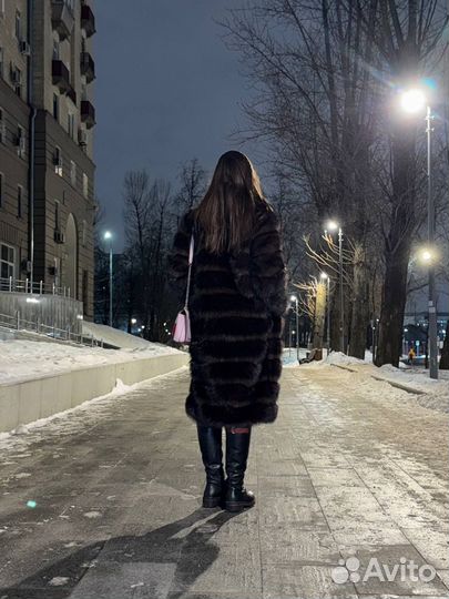 Искусственная шуба под песца