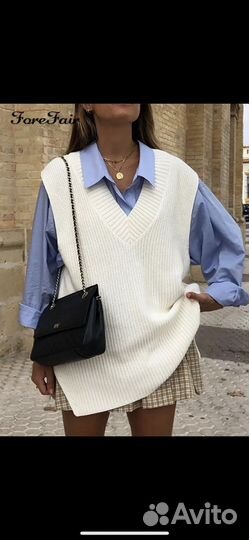 Жилетка вязаная новая