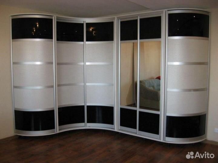 Радиусные шкафы купе с фабрики-напрямую