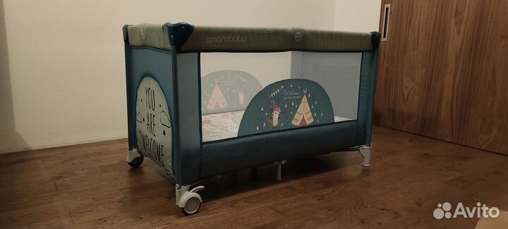 Детская кроватка манеж складная