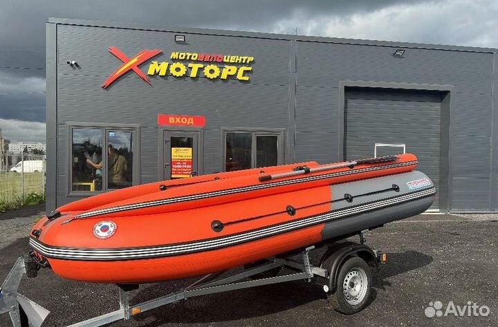 Лодка mishimo river fjet PRO 470 под водомет оранж