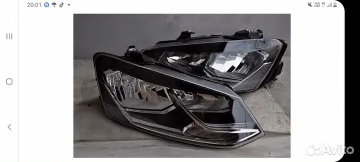 Фара volkswagen polo 5