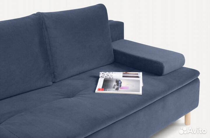 Диван Линс Velvet Navy Blue
