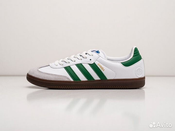 Кроссовки Adidas Samba White Green (36-45)