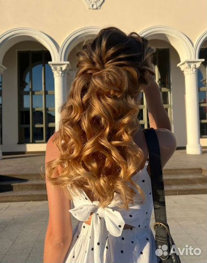 Прическа, укладка, локоны, плетение