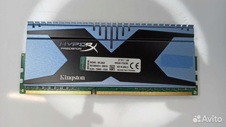 DDR3 4GBx2шт Kingston HyperX Predator 2400