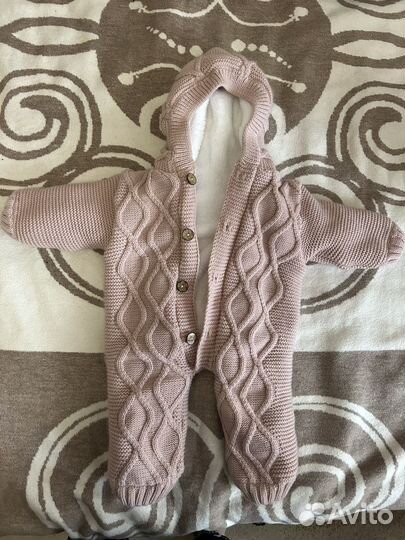 Детский теплый комбинезон 62